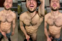 Lydian Grey loves to jerk his big cock on camera